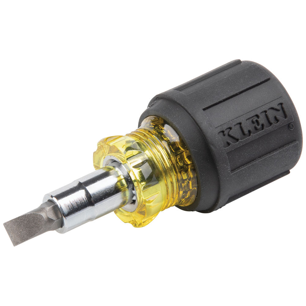 Klein Tools 32561 6-in-1 Stubby Screwdriver and Nut Driver