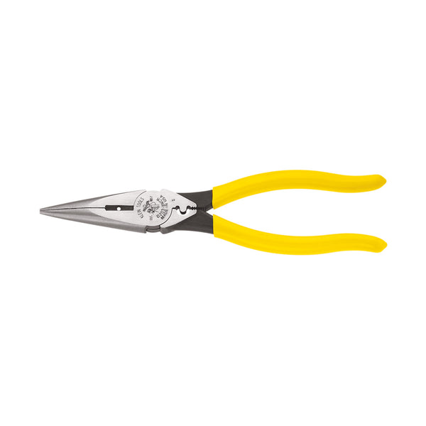 Klein Tools D203-8NCR 8-Inch Long Nose Side Cutting Pliers