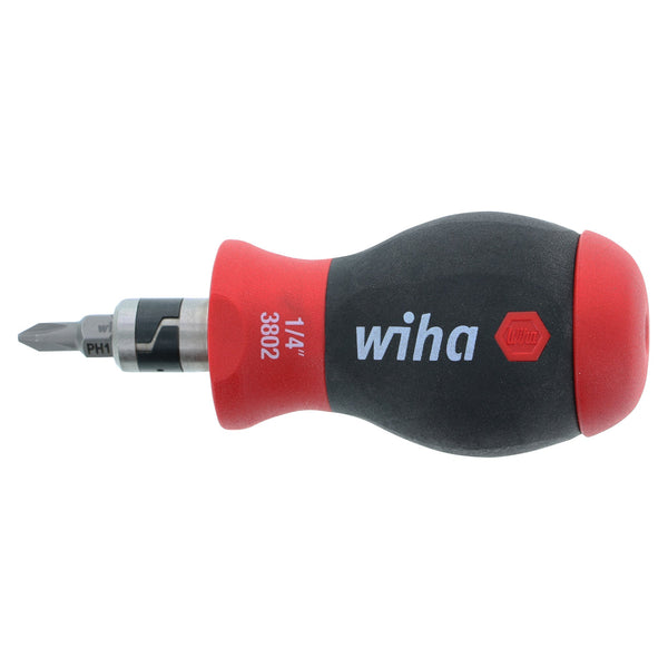 Wiha 38090 14inOne SoftFinish Stubby Multi-Bit Screwdriver