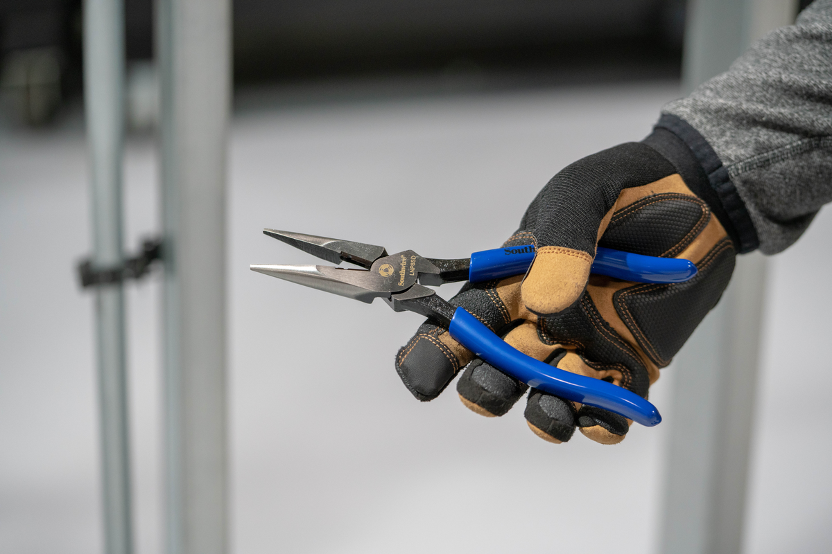 Southwire LNP8SD 8-Inch Long Nose Pliers in use